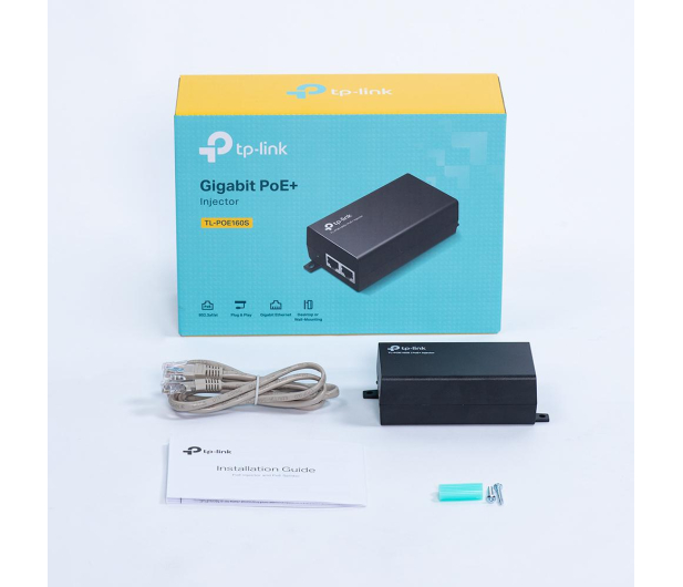 TP-Link Injector PoE+ 1Gbit (LAN+DC -> PoE 30W) nadajnik - 1058423 - zdjęcie 4